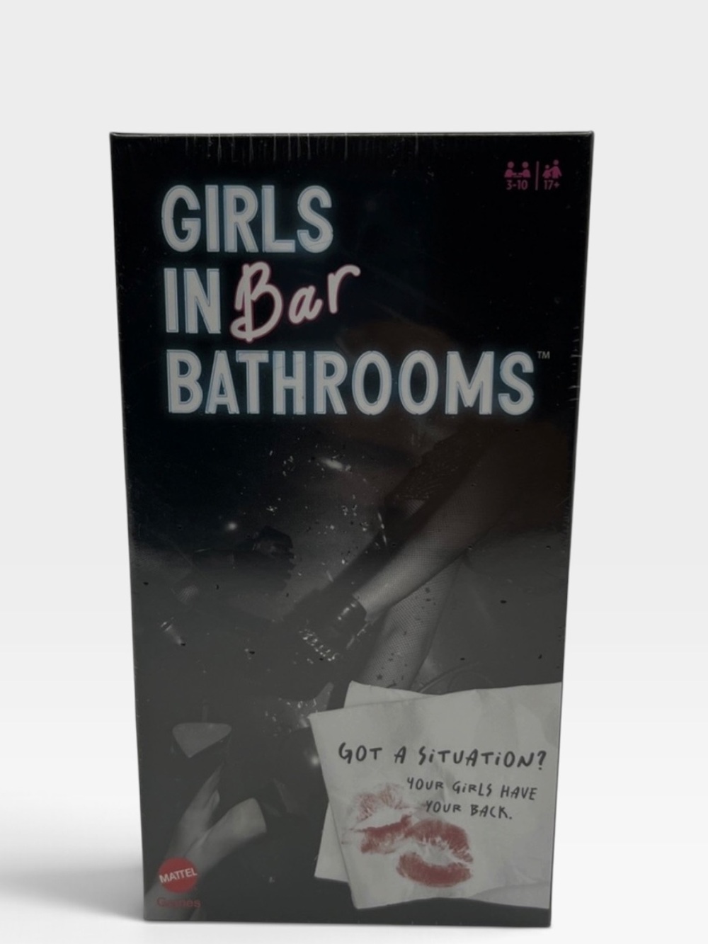 Girls in Bar Bathrooms Adult Party Card Game for Women SEALED Mattel 2024